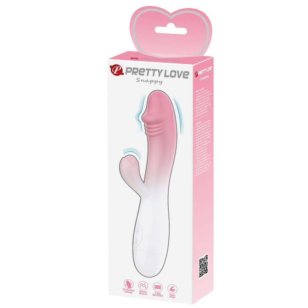 Wibrator króliczek Pretty Love Snappy jasnoróżowy 19 cm 30 funkcji