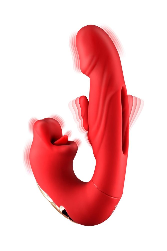 Wibrator króliczek Yoba Kissy 3w1 silikonowy USB 17,6 cm