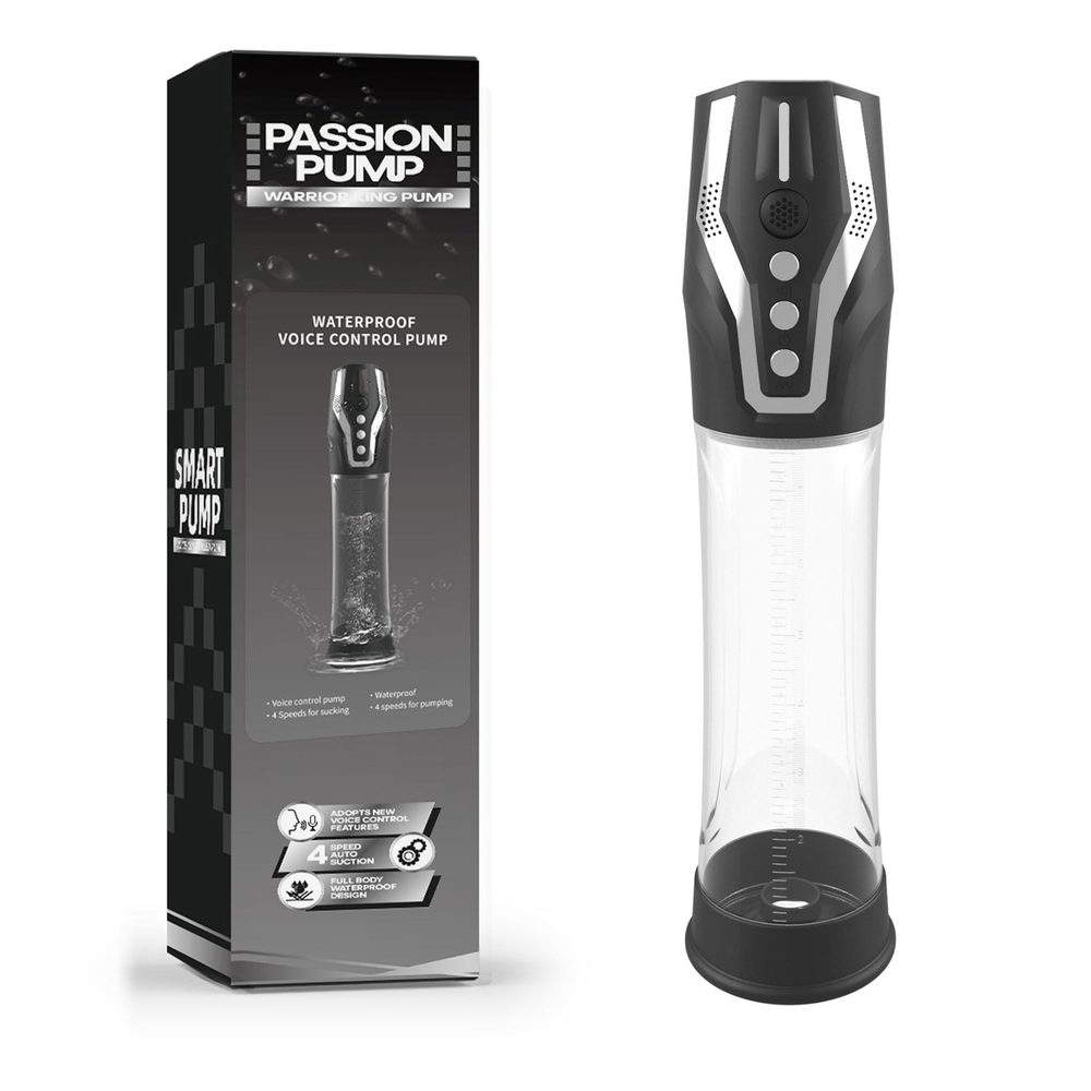 Pompka automatyczna PASSION PUMP wodoodporna doładowywalna głosowa 32 cm