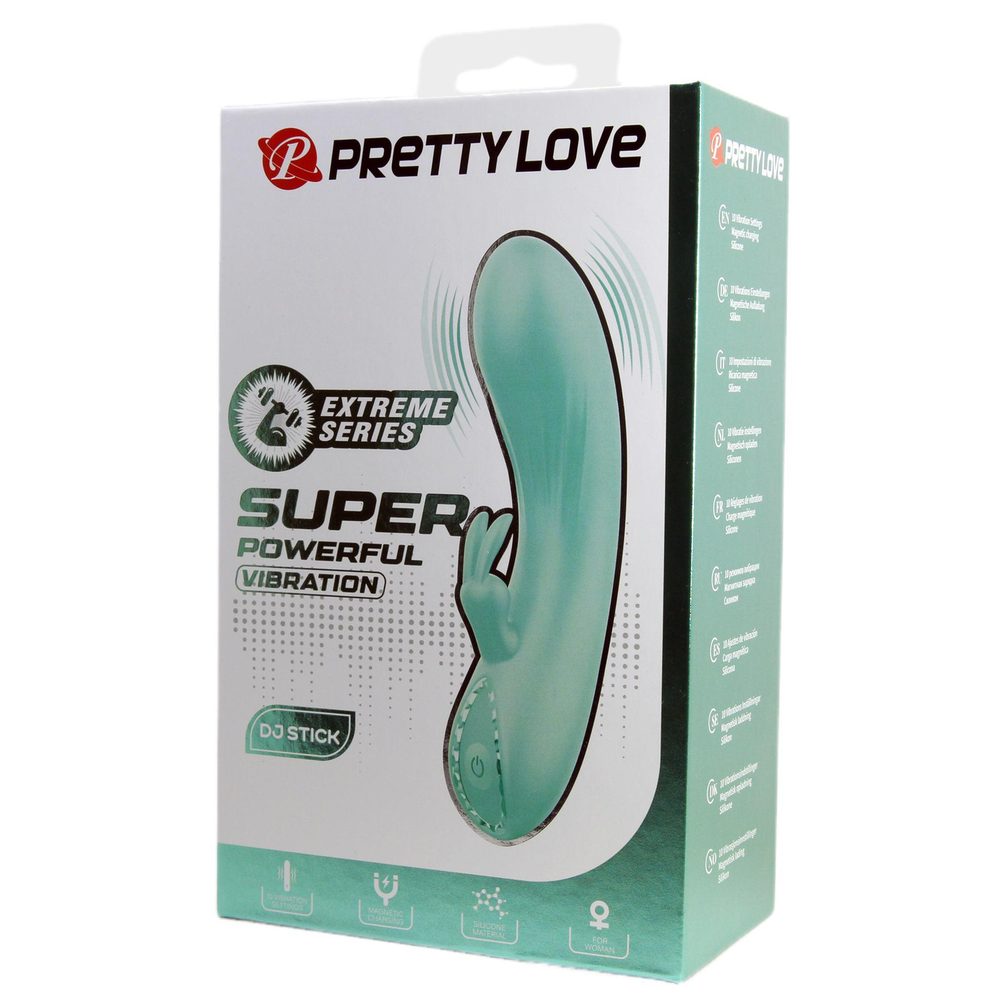 Wibrator króliczek Pretty Love DJ Stick 10 wibracji silikonowy USB