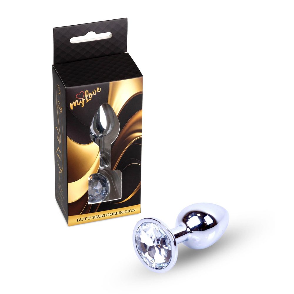 MyLove Toys - Jewellery Silver PLUG- Clear