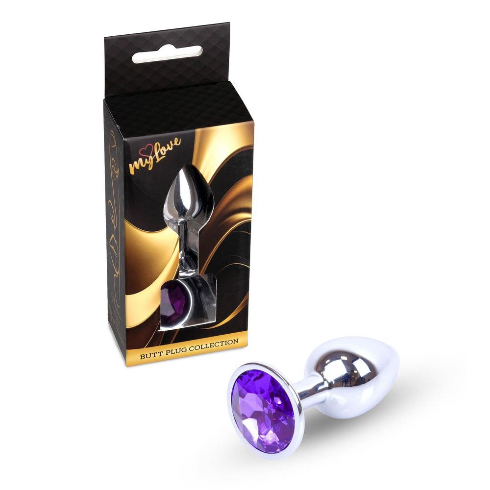 MyLove Toys - Jewellery Silver PLUG- Purple