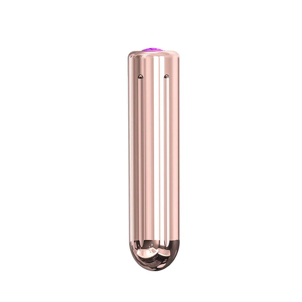 Wibrator mini B Series Joy z pilotem różowe złoto USB