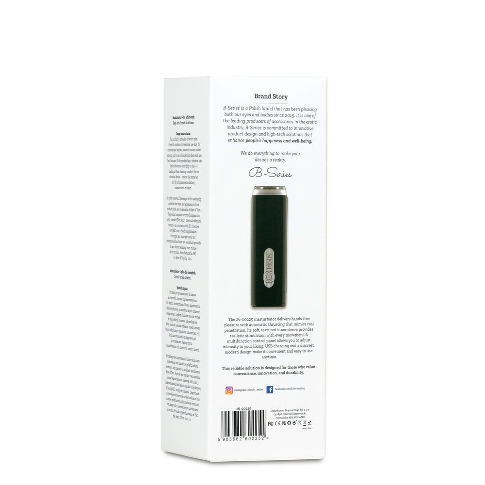 Automatyczny masturbator z ruchami posuwistymi B-Series Lyla USB 23 cm