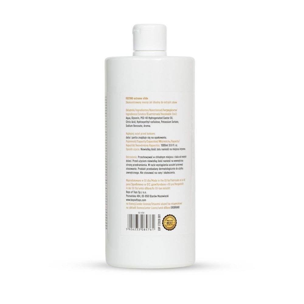 Żel do fistingu MyLove Extreme Slide wiśniowy 1000 ml