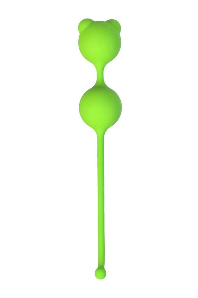 Kulki waginalne silikonowe A Toys Meeko zielone 16 cm