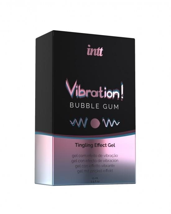 Żel wibrujący smak guma balonowa Intt 15 ml