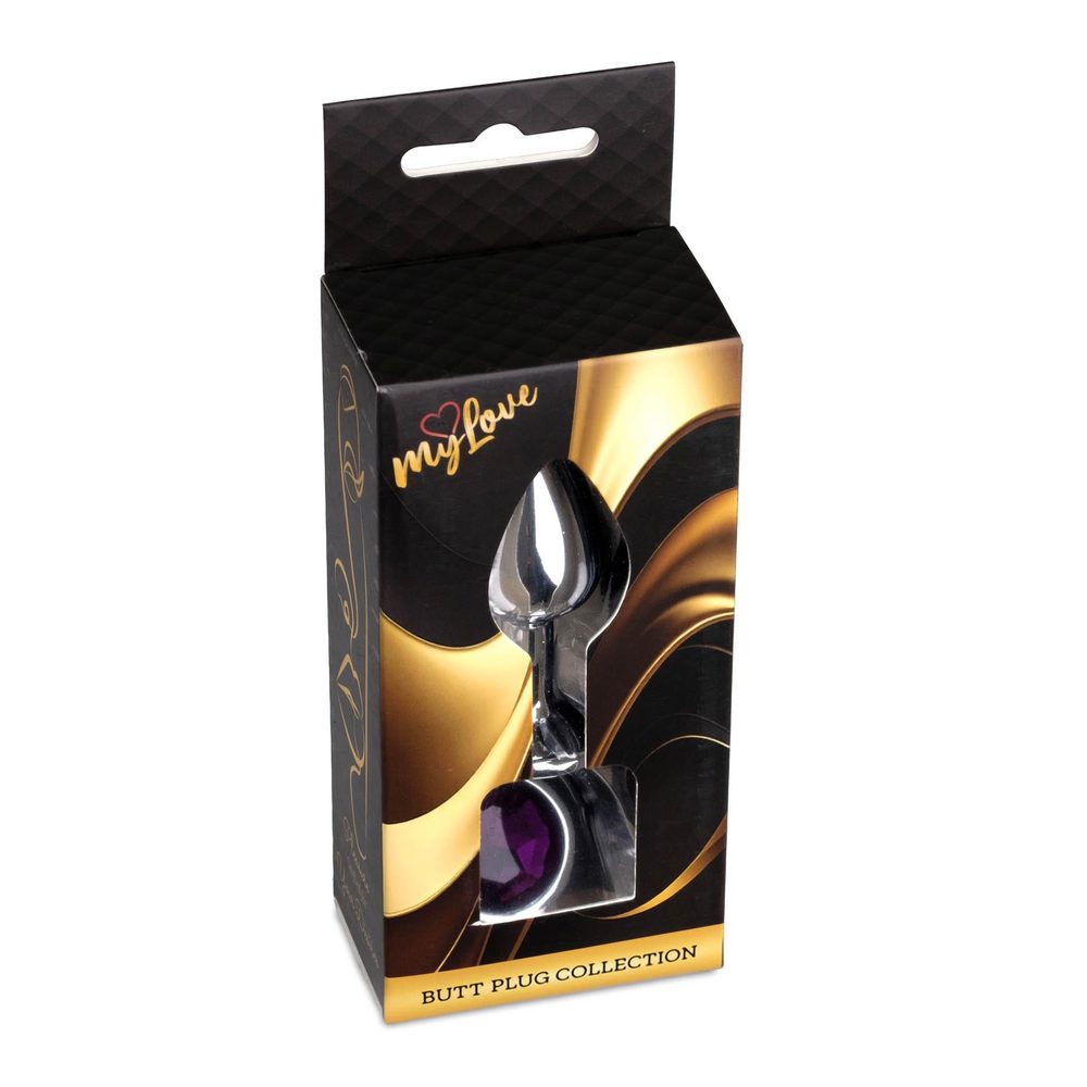 MyLove Toys - Jewellery Silver PLUG- Purple