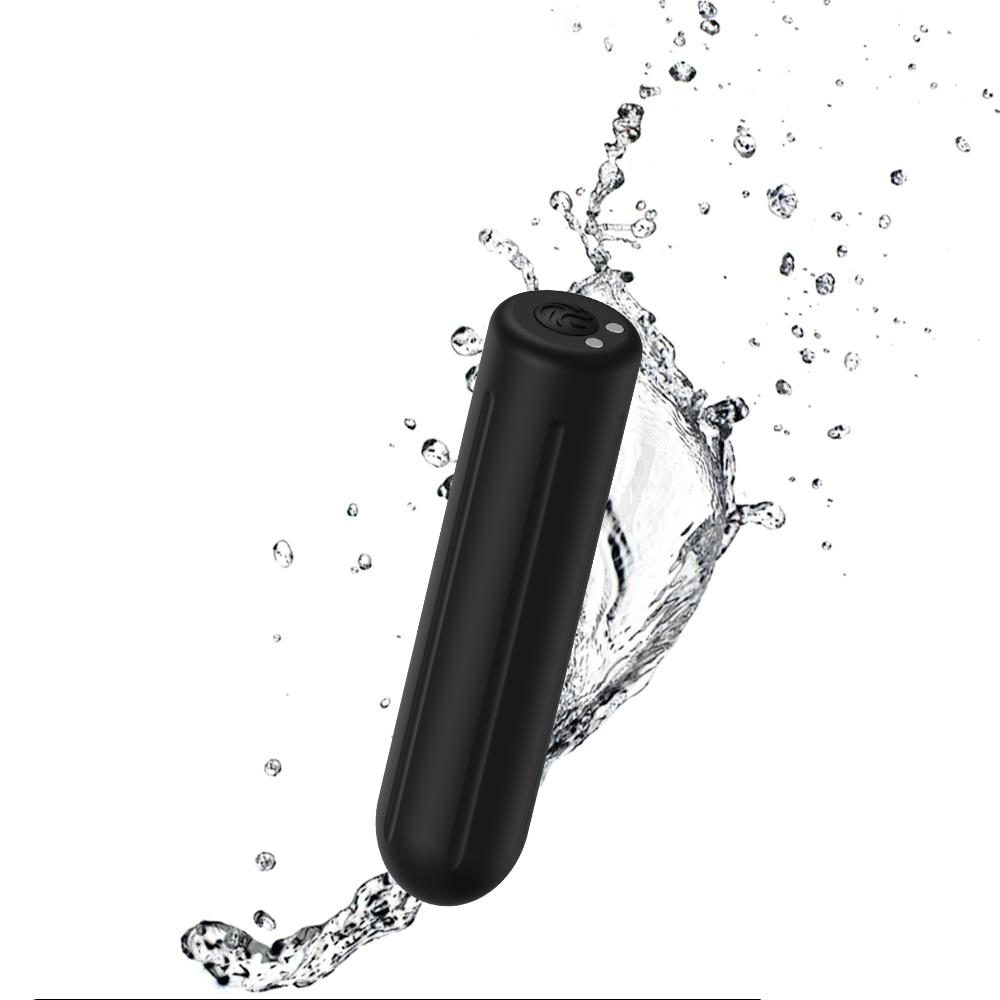 Wibrator mini silikonowy Rock czarny USB 9 trybów