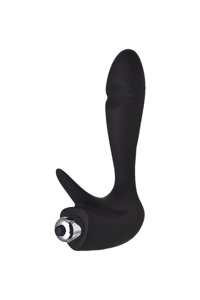 Masażer prostaty Erotist silikonowy czarny 14 cm