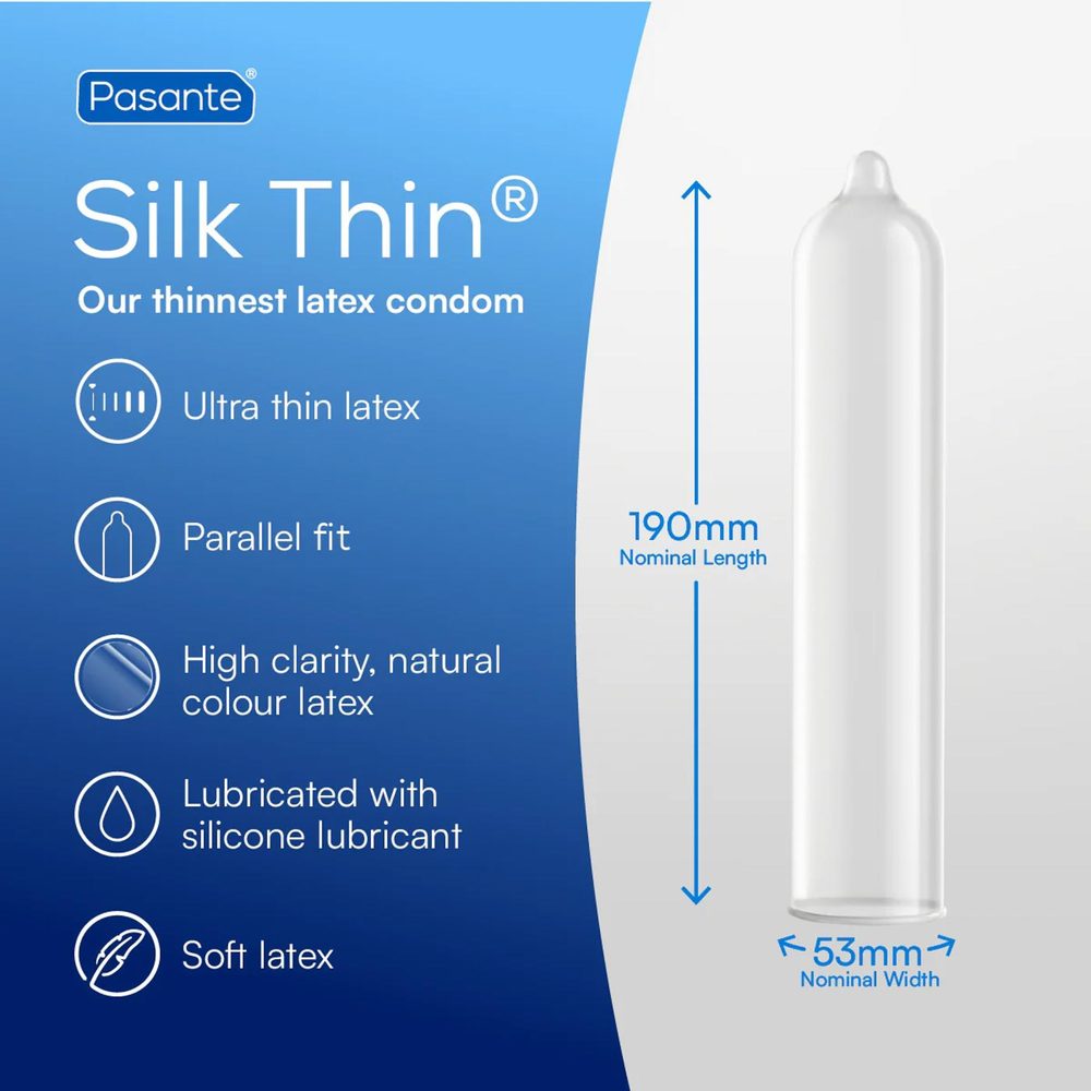 Pasante Silk Thin Condoms 12 pcs