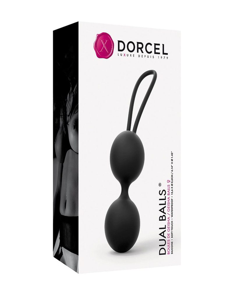 Kulki gejszy Dorcel Dual Balls Noir silikonowe