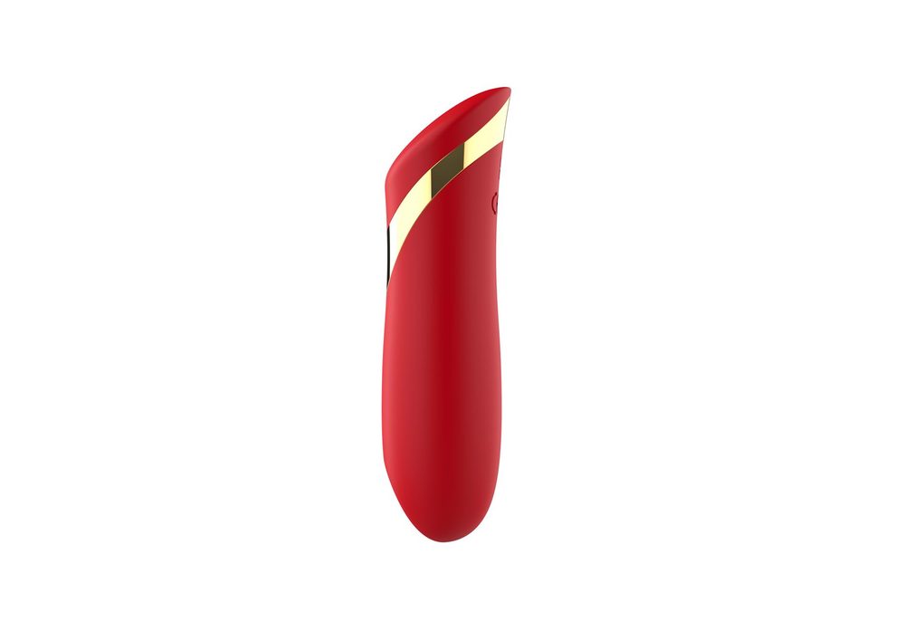 Wibrator szminkowy silikonowy czerwony B Series Cute USB 10 cm