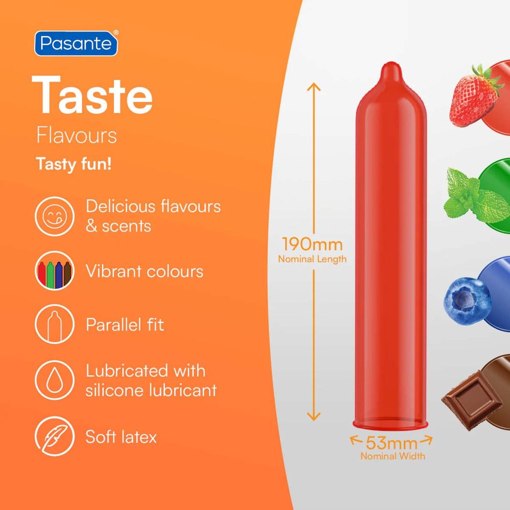 Pasante Flavours/Taste Condoms 3 psc
