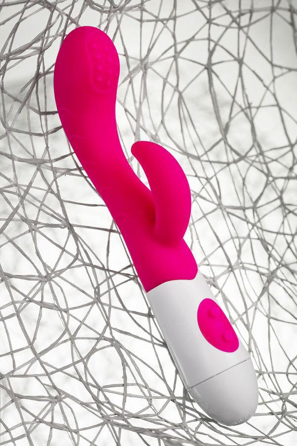 Wibrator króliczek Nessy A Toys silikonowy różowy 20 cm