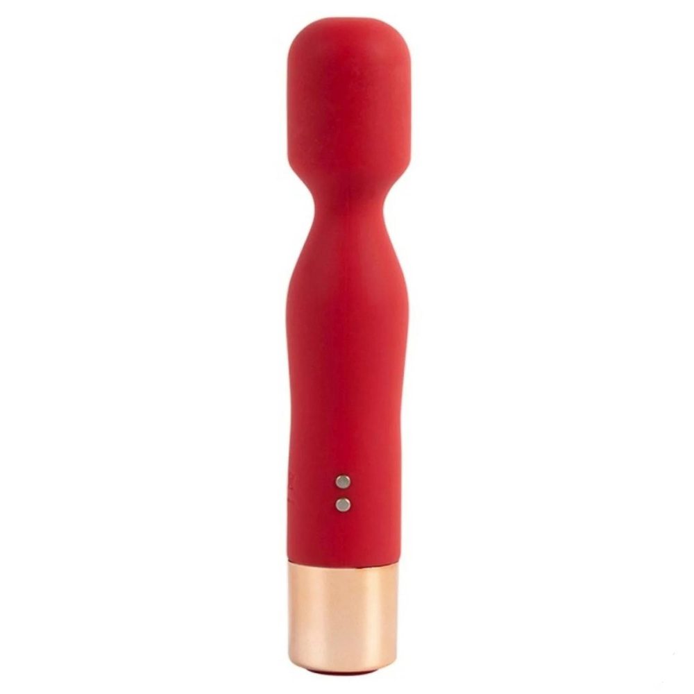 Masażer silikonowy USB czerwony 7 funkcji Lyla