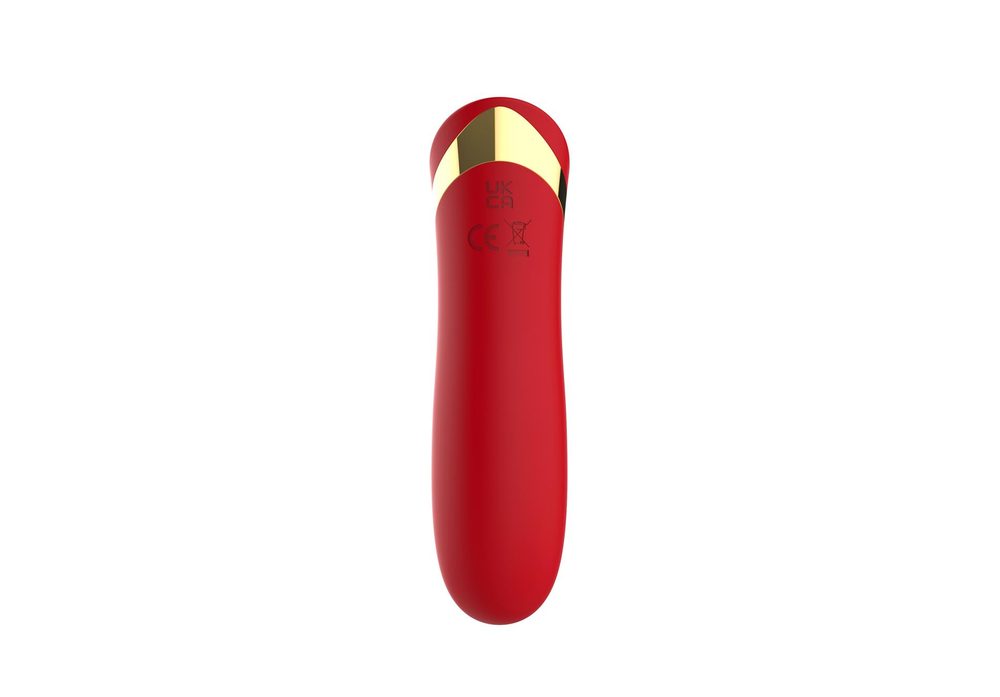 Wibrator szminkowy silikonowy czerwony B Series Cute USB 10 cm