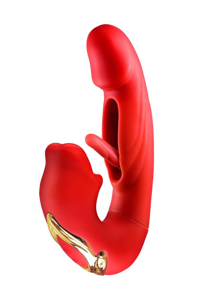 Wibrator króliczek Yoba Kissy 3w1 silikonowy USB 17,6 cm