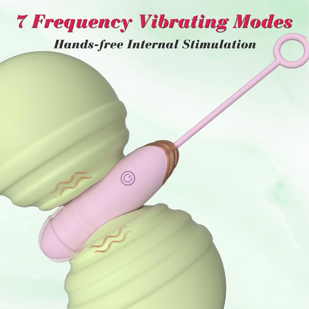 Vibrating Silicone Love EGG USB 7 vibration and thrust functions / Remote control Pink