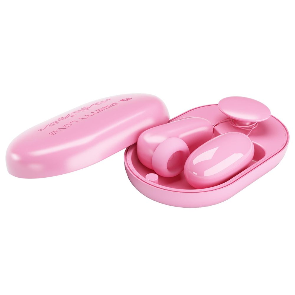 Wibrujące jajko Pretty Love Magic Box różowe 12 wibracji 7 stukania USB