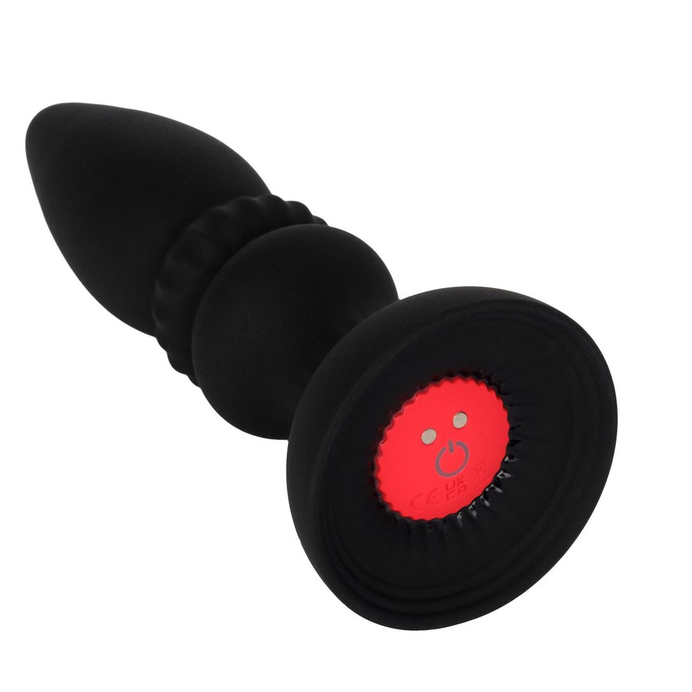 Wibrujący korek analny silikonowy B Series Fox z app 14 cm