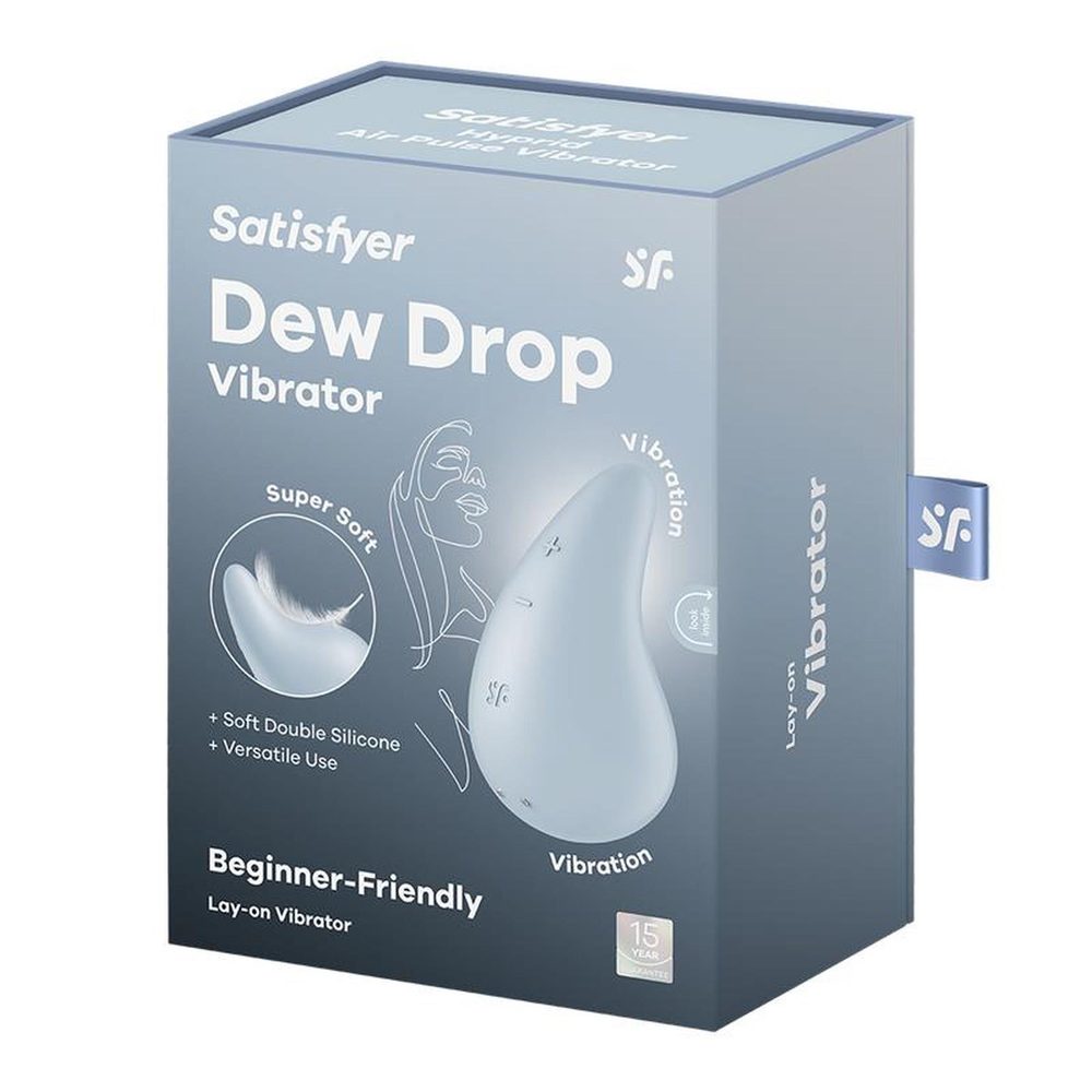 Wibrator mini Satisfyer Dew Drop niebieski silikonowy USB