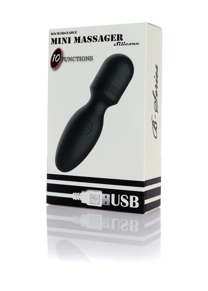 Mini wibrator silikonowy USB 10 funkcji wodoodporny B Series Magic