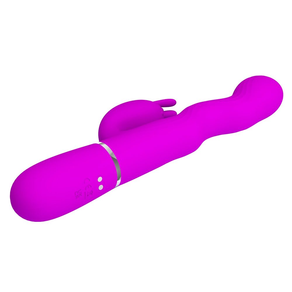 Wibrator króliczek falujący Pretty Love Laursen fioletowy USB
