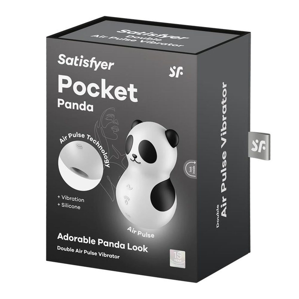 Stymulator łechtaczki Satisfyer Pocket Panda falami ciśnienia