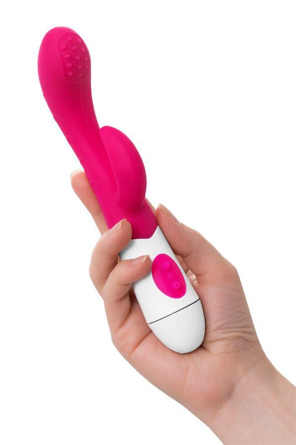 Wibrator króliczek Nessy A Toys silikonowy różowy 20 cm