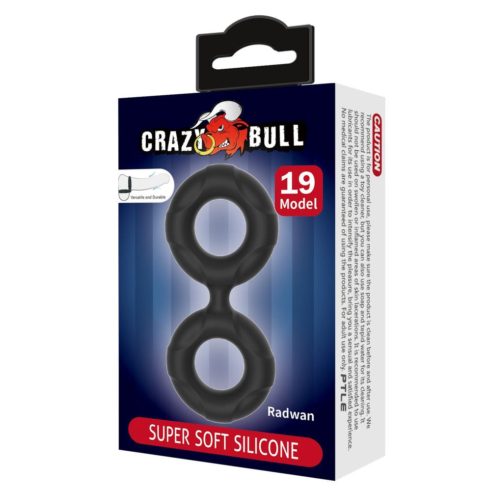 Pierścień erekcyjny silikonowy RADWAN Crazy Bull wodoodporny 2 1 cm