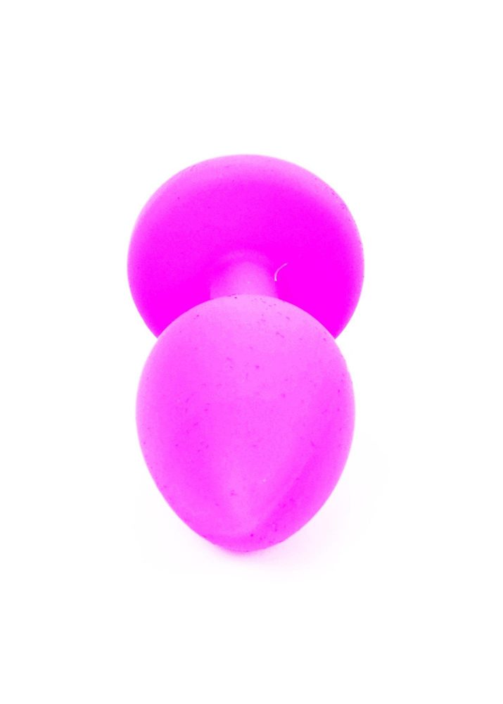 Korek analny silikonowy z diamentem MyLove Toys różowy 7 cm