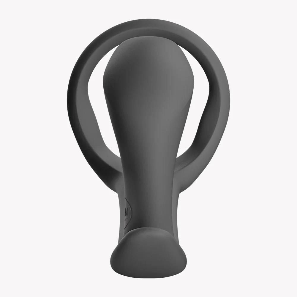 Pierścień erekcyjny z masażerem prostaty Fun Factory Bootie Ring czarny