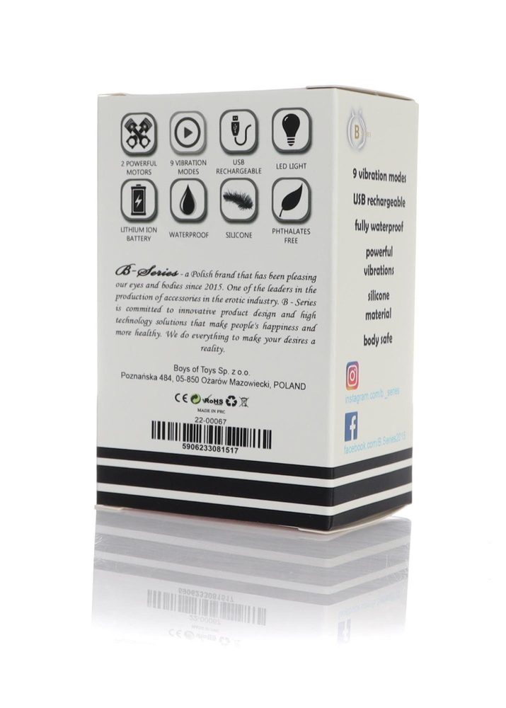 Masażer na palce silikonowy B Series Magic USB 9 funkcji