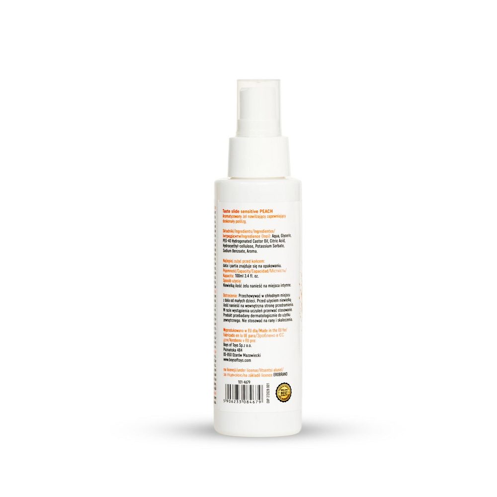 Żel intymny smakowy brzoskwiniowy MyLove Sensitive 100 ml