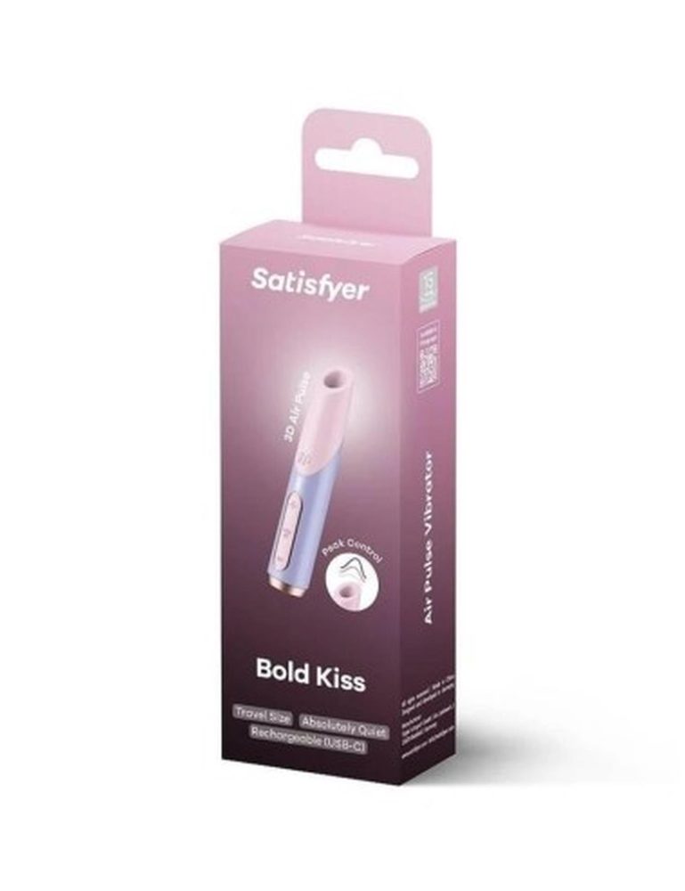 Stymulator łechtaczki Satisfyer Bold Kiss kompaktowy fal powietrznych USB