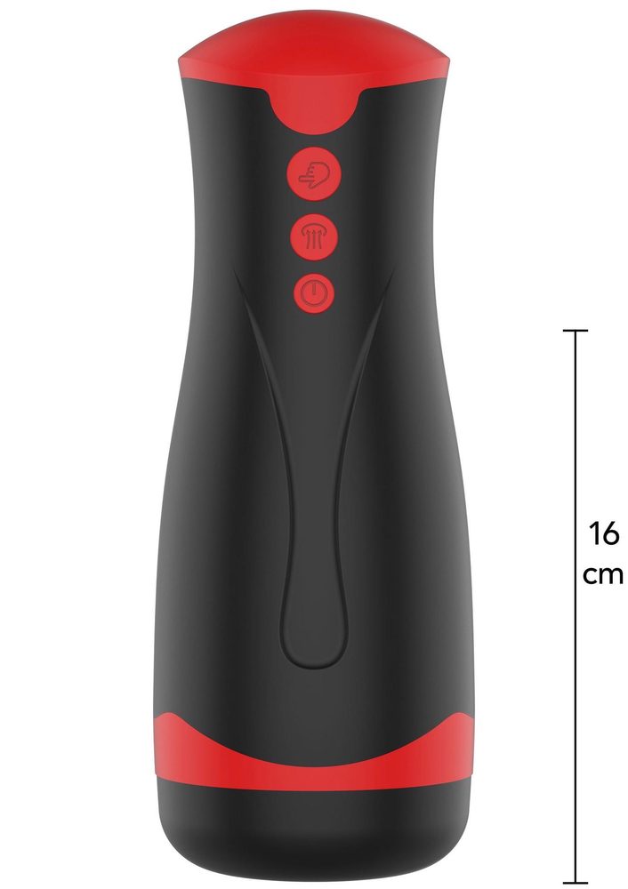Masturbator wibrujący z ściskaniem Hidden Desire Fusion X czarny