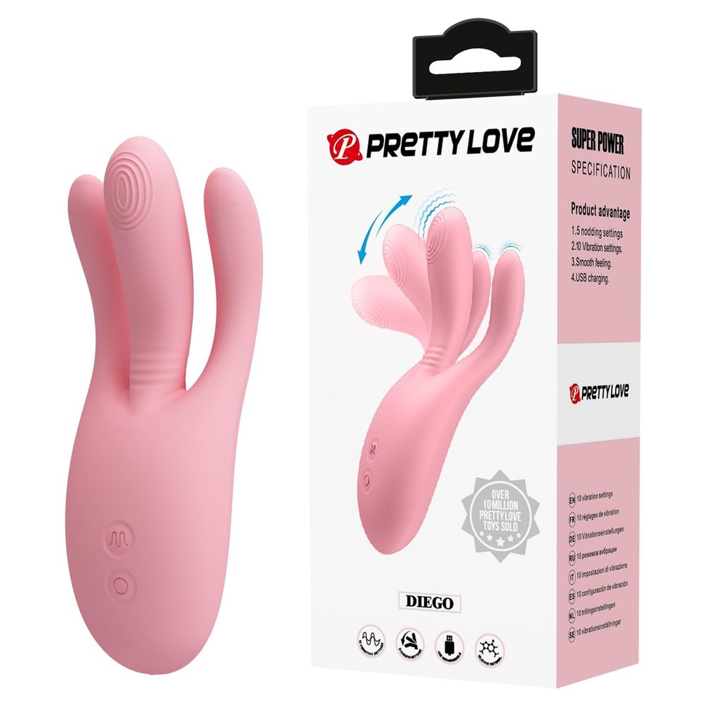 Wibrator Diego Pretty Love 10 funkcji wibracji i 5 kiwań