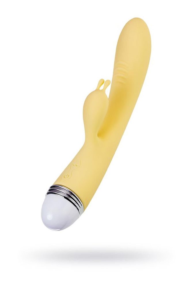 Wibrator króliczek Flovetta Aster silikonowy żółty USB 22 cm