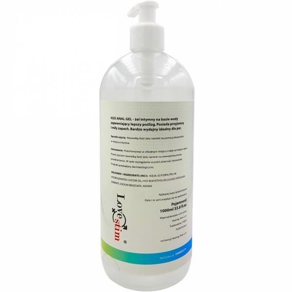 Żel analny LoveStim H2O na bazie wody 1000 ml