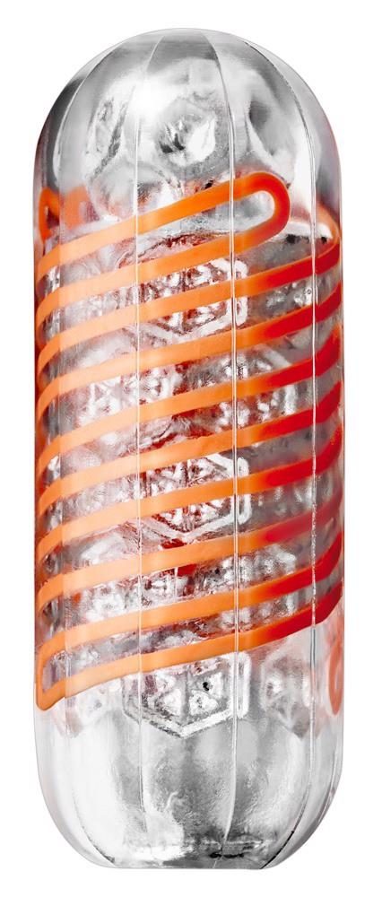 Masturbator spinner Tenga Hexa przezroczysty 13 cm