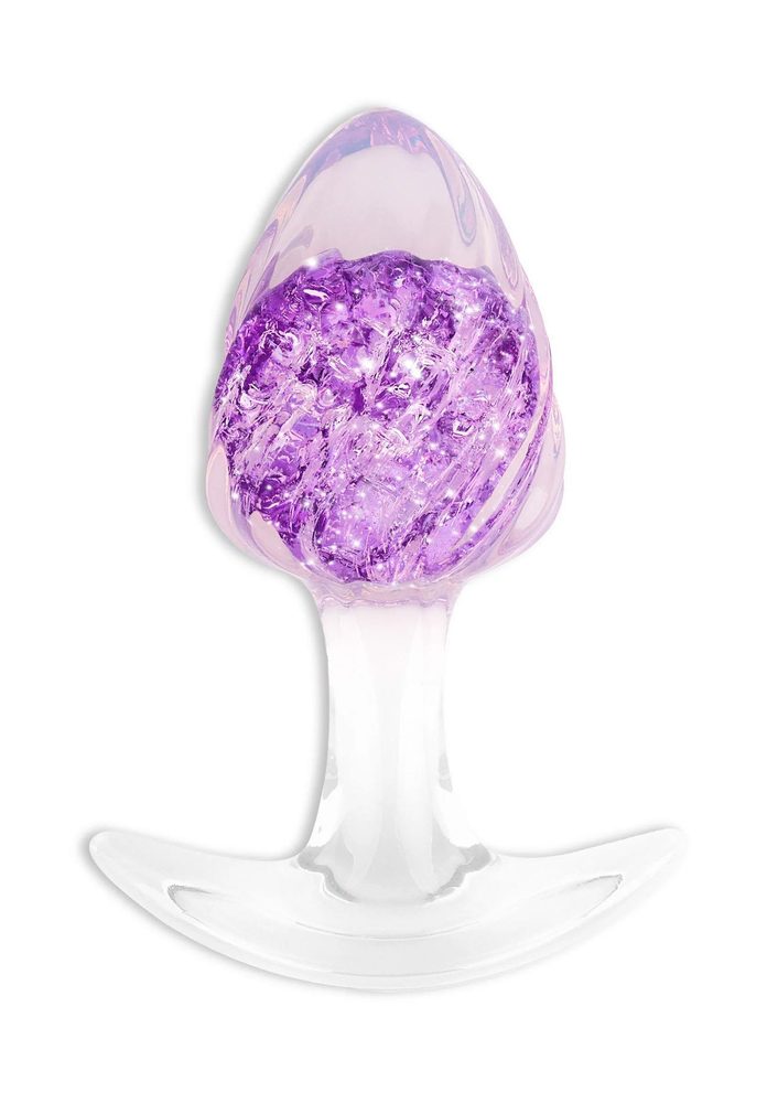 Korek analny ToyJoy Crystal Medium fioletowy 9,5 cm