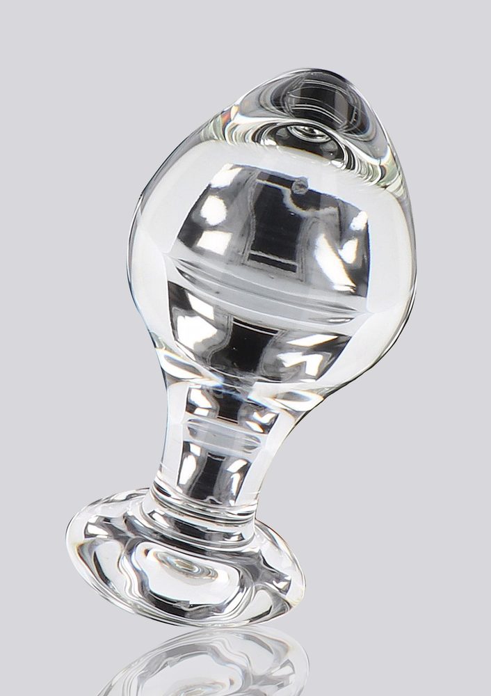 Szklany korek analny Brilliant Star ToyJoy przezroczysty 9 cm