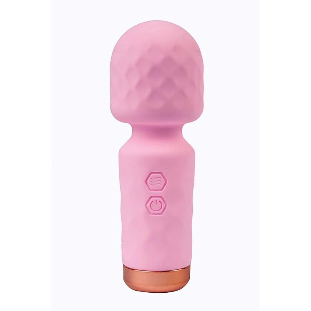 Mini różdżka Eros Fantasy różowa silikonowa USB 11,5 cm