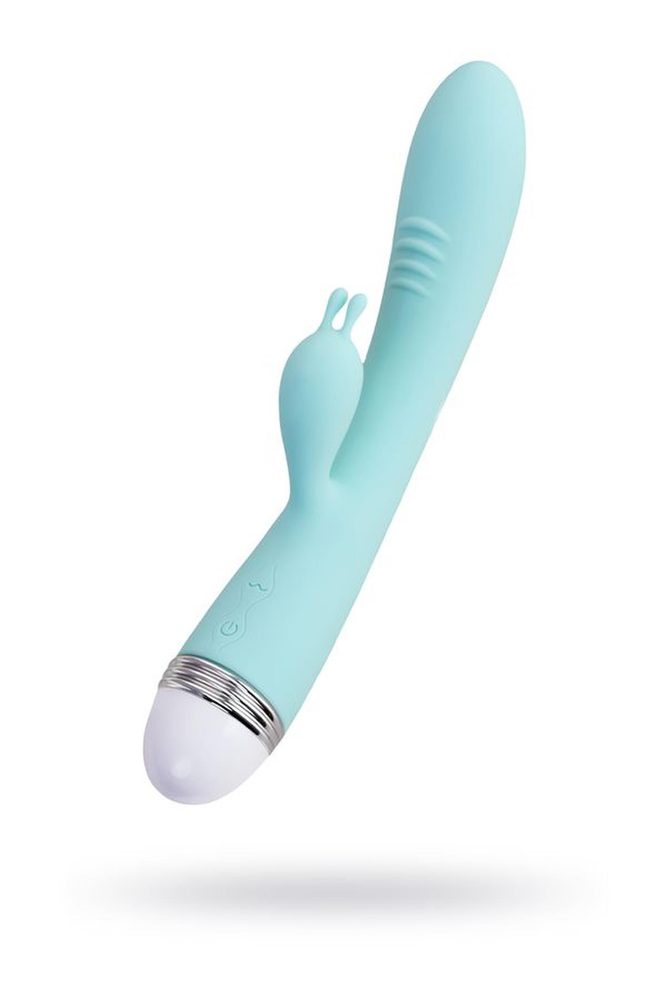 Wibrator króliczek Flovetta Iris silikonowy miętowy USB 22 cm
