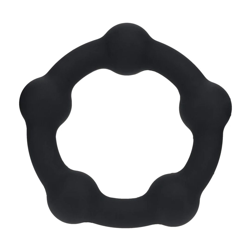 Pierścień erekcyjny silikonowy koralikowy Levelz czarny M 3,5cm