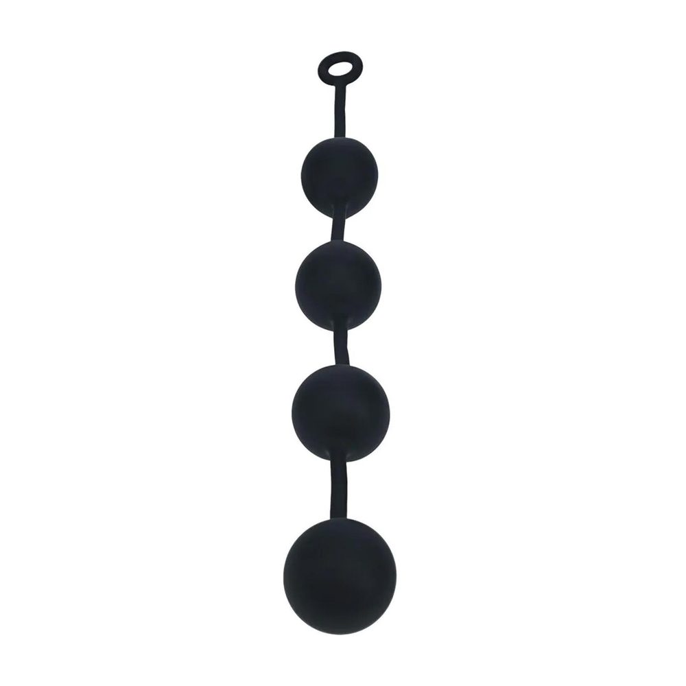 Kulki analne silikonowe Levelz XXL 6 cm czarny