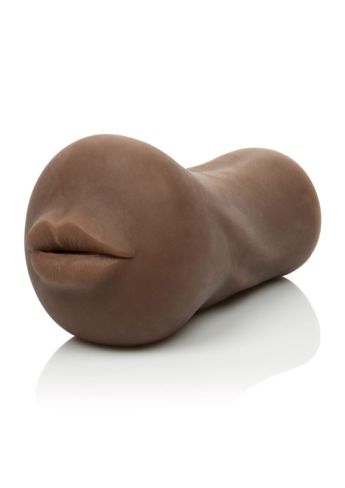 Masturbator Stroke It Mouth brązowy 17,75 cm