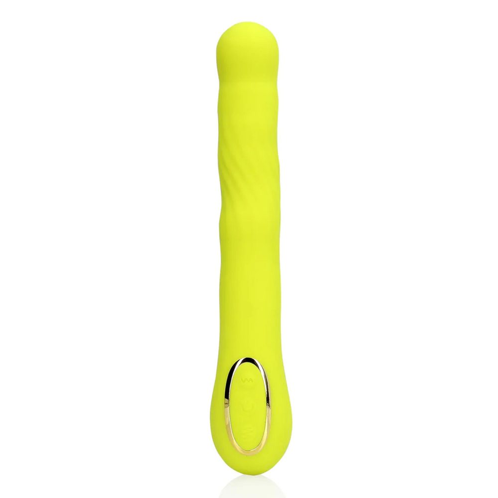 Wibrator punktu G Loveline z ruchomą końcówką limonkowy 24 cm