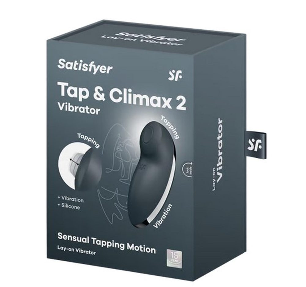 Stymulator łechtaczki stukający Satisfyer Tap Climax 2 szary USB